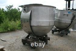 Portable Tilting Stainless Steel Large Mixing Bowl on Wheels 32 1/2 x 26 1/2