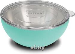 Premium Large Serving Bowl with Double-Walled Lid 100oz 3qt Keep Food Hot o