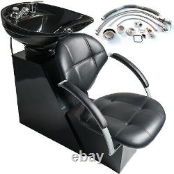Pro Backwash Shampoo Chair Ceramic Bowl Fiberglass Base Unit Salon Spa Equipment