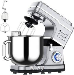 Pro Electric Food Stand Mixer 7.5-QT Tilt-Head 10-Speed Kitchen Stainless Bowl