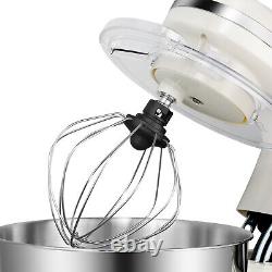 Pro Electric Food Stand Mixer 7-QT Tilt-Head 6Speed Kitchen Stainless Bowl White