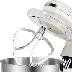 Pro Electric Food Stand Mixer 7-QT Tilt-Head 6Speed Kitchen Stainless Bowl White