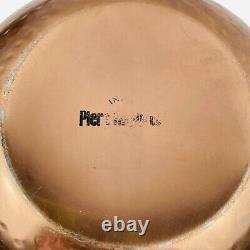 RARE Pier 1 Imports India Hammered Copper Nesting Bowl Set of 4 Stainless Steel