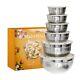 Roydx Stainless Steel Mixing Bowl Set, 19 Piece Nesting Bowls Set With 3 Grate