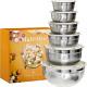 Roydx Stainless Steel Mixing Bowl Set, 19 Piece Nesting Bowls Set With 3 Grater A