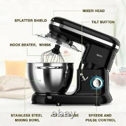 ROZI Stand Mixer 660W 6-Speed Tilt-Head Food Mixer Dough Mixer with 6-Quart S