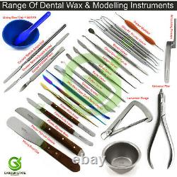 Range Of Wax & Modelling Carver Alginate Knives Dental Mixing Spatula Bowl Cup