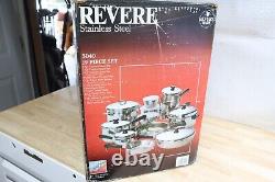 Rare NOB / New Complete Revere Ware 19 Piece Cooking Set #3040 US Made Copper