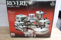 Rare NOB / New Complete Revere Ware 19 Piece Cooking Set #3040 US Made Copper