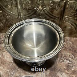 Reed & Barton Pedestal Stainless Steel Shrimp/Caviar Ice Dish/Bowl Lot Of 8