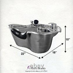 Round-Polished-Stainless-Steel-Shampoo-Bowl-Cabinet-Beauty-Salon-TLC-1368-FC