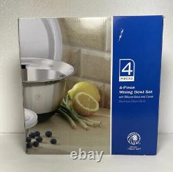 Royal Prestige 4-piece Mixing Bowl Set Silicone Base and Cover