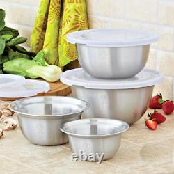 Royal Prestige 4-piece Mixing Bowl Set Silicone Base and Cover-BRAND NEW SEALED