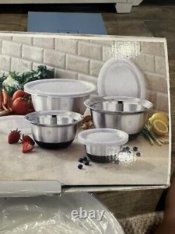 Royal Prestige PR1044 4 piece Mixing Bowl Set with Lids NEW