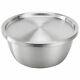 Salad Mixing Bowl Stainless Steel Cover Eco Friendly Metal Kitchenware Container