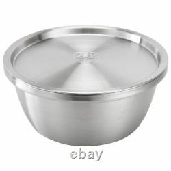 Salad Mixing Bowl Stainless Steel Cover Eco Friendly Metal Kitchenware Container