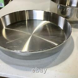 Saladmaster Stainless Steel Bake Ware 29 Cake Pans & Mixing Bowl 8 1/2