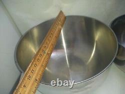 Saladmaster TP304s Surgical Stainless Nesting Mixing Bowl Set Storage Container