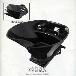 Salon Shampoo Tilt Bowl Sink Wall Mounted Reclining Shampoo Chair TLC-B36WT-216