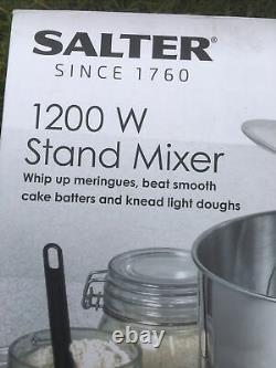 Salter EK4245BLACK Stand Mixer with 6 Speed Settings, 1200 W, Stainless Steel