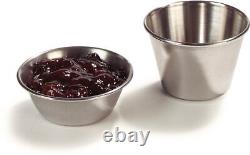 Sauce Cup Sauce Bowl for Catering, Kitchen, Restaurant, Stainless Steel, 1.5