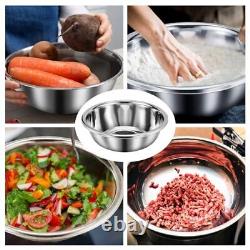 Set of 3 Extra Large Stainless Steel Mixing Bowls Large Mixing Bowl Easy to C