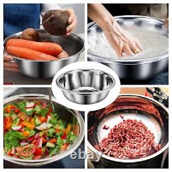 Set of 3 Extra Large Stainless Steel Mixing Bowls Large Mixing Bowl Easy to C