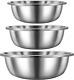 Set Of 3 Extra Large Stainless Steel Mixing Bowls Large Mixing Bowl Easy To Clea