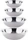 (set Of 4) Stainless Steel Mixing Bowls, 13-16-20-30 Quart Mixing Bowl Set