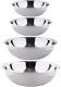 (set Of 4) Stainless Steel Mixing Bowls, 13-16-20-30 Quart Mixing Bowl Set