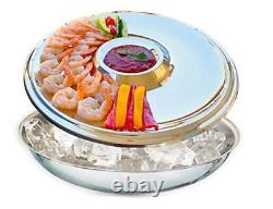 Shrimp Cocktail Serving Dish and Bowl With Ice Elegant and Large Platter for