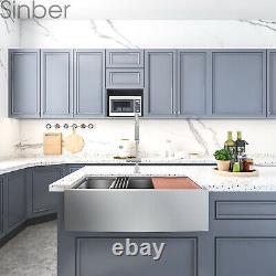 Sinber 33'' 16 Gauge Single Bowl Stainless Steel Farmhouse Apron Kitchen Sink