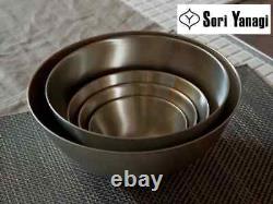 Sori Yanagi stainless bowl 13.16.19.23.27cm 5 pcs sets Made in Japan