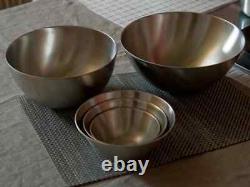 Sori Yanagi stainless bowl 13.16.19.23.27cm 5 pcs sets Made in Japan