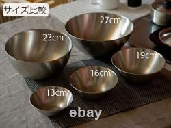 Sori Yanagi stainless bowl 5 pcs Set