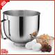Stainless Steel Base Material Mixing Bowl For 5.5qt Stand Mixer Minimalist Style