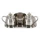 Stainless Steel Cruet Set With Tray And Bowl