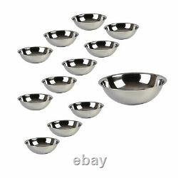 Stainless Steel Heavy Duty Mixing Bowl for Cooking, Bakeware (12 PC, 13 QT)