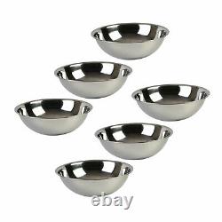Stainless Steel Heavy Duty Mixing Bowl for Cooking, Bakeware (6 PC, 16 QT)
