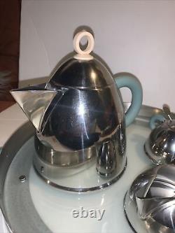 Stainless Steel MICHAEL GRAVES Serving TRAY COFFEE TEA Set CREAMER SUGAR