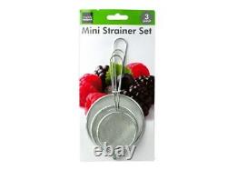 Stainless Steel Mini Strainer Set (Case of 48)