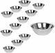 Stainless Steel Mixing Bowl 8 Qt, Metal Bowl For Cooking, Bakeware (12 Pc)