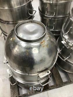 Stainless-Steel Mixing Bowl, Hobart 80qt. Mixer VML-80 Lot Of 12