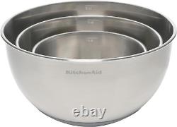 Stainless Steel Mixing Bowls, Set of 3