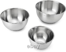 Stainless Steel Mixing Bowls, Set of 3