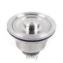 Stainless Steel Mount Standing Kitchen Sink Single Bowl Commercial Sink 250mm