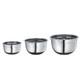 Stainless Steel Non-slip Mixing Bowls With Silicone Bottom, 3 Piece, 3 Pc Set