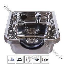 Stainless Steel Shampoo Bowl Shampoo Sink Barber Beauty Salon Polished TLC-1168