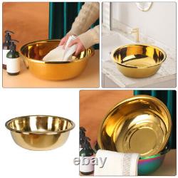 Stainless Steel Washing Basin Thickened Kitchen Bath Household Vegetable (gold)