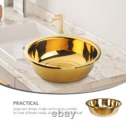 Stainless Steel Washing Basin Thickened Kitchen Bath Household Vegetable (gold)